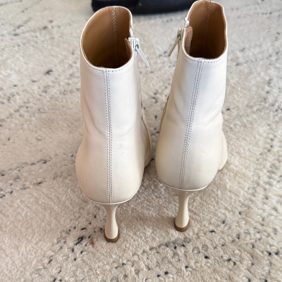 STAUD Cream Heeled Boots - Picture 5 of 7
